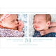 Slate Initial Twins Photo Birth Announcements Image 4 of 6